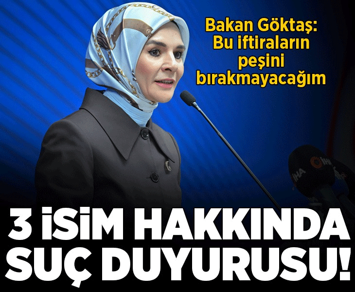 Bakan Göktaş'tan fon soruşturması açıklaması! 3 isim hakkında suç duyurusu