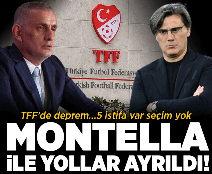 TFF resmen duyurdu! Montella ile yollar ayrıldı
