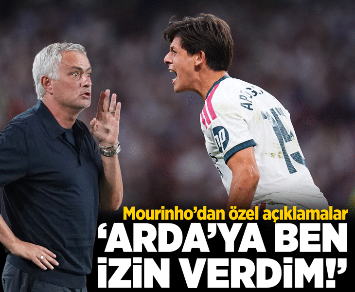 Jose Mourinho'dan Arda Güler sözleri: Ona iki gün izin veren bendim