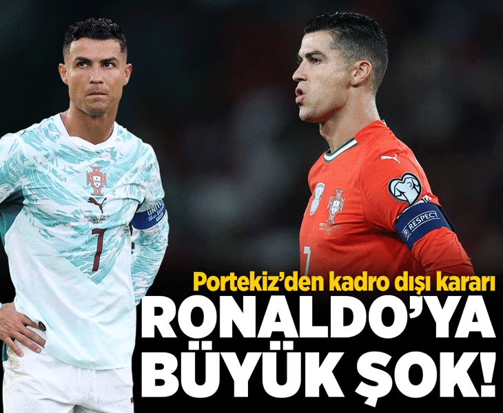 Portekiz'de Cristiano Ronaldo kararı! Kadro dışı kaldı