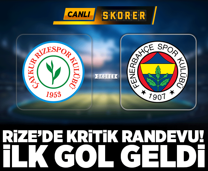 Süper Lig'de Fenerbahçe, Rizespor deplasmanında