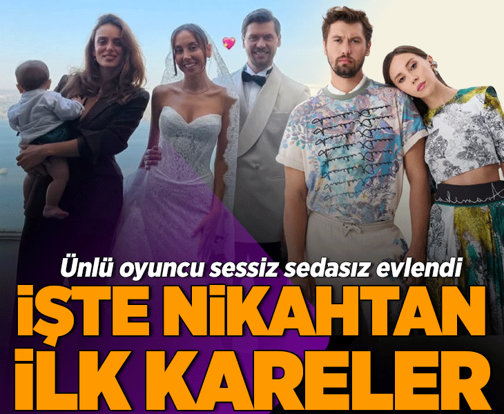 Survivor Serhan Onat ve Merve Küsmenoğlu evlendi! İşte nikahtan ilk kareler