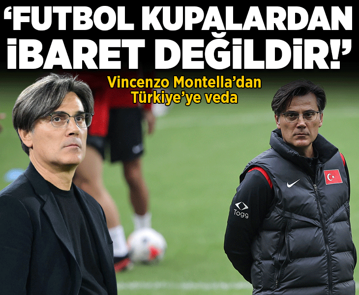 Vincenzo Montella'dan Türkiye'ye veda! 'Futbol yalnızca sonuçlardan ve kupalardan ibaret değil'
