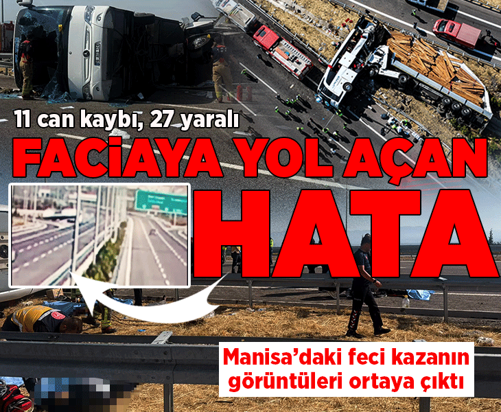 Son dakika... Manisa'da TIR ile yolcu otobüsü çarpıştı! İlk belirlemelere göre 4 kişi hayatını kaybetti
