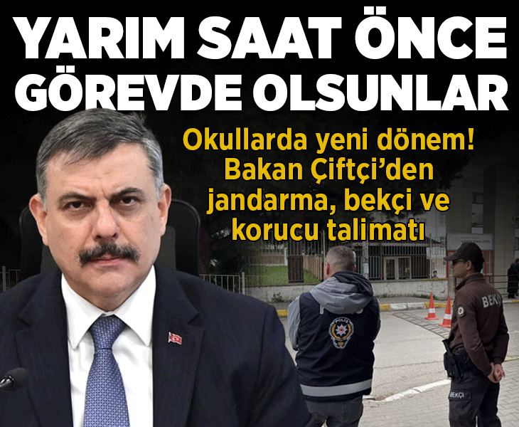 Bakan Çiftçi'den talimat: Yarım saat önce görevde olsunlar