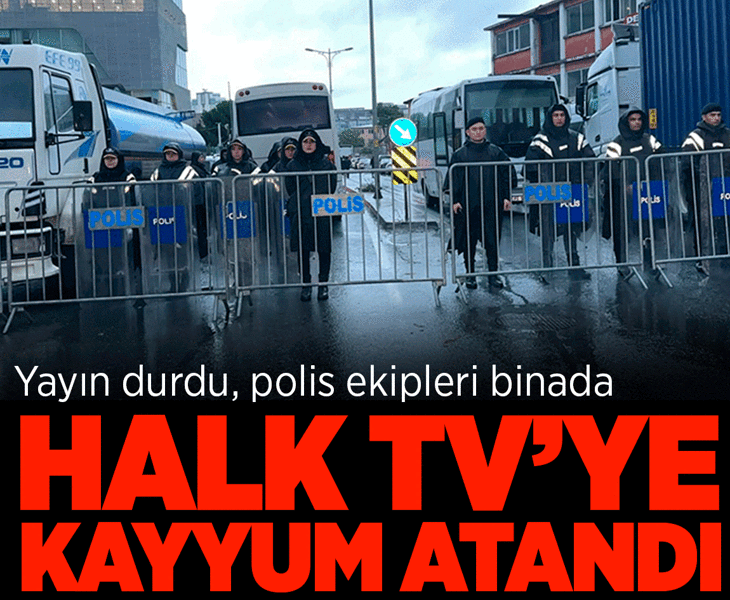 Son dakika: Polisler Halk TV binasında arama yapıyor