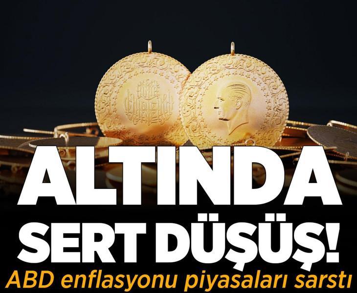 Altın fiyatlarında sert geri çekilme! ABD enflasyonu piyasaları sarstı