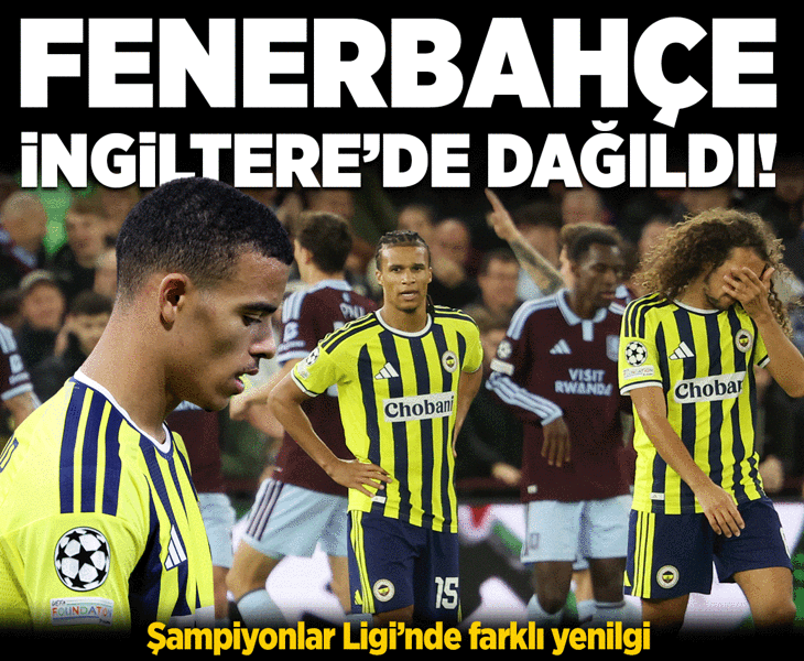 Fenerbahçe farklı mağlup! Sarı-lacivertli ekip Aston Villa'ya 6-0 mağlup oldu