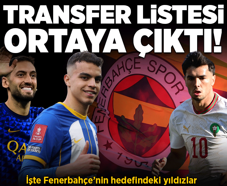 Fenerbahçe'den transfer operasyonu! Listedeki yıldızlar ortaya çıktı