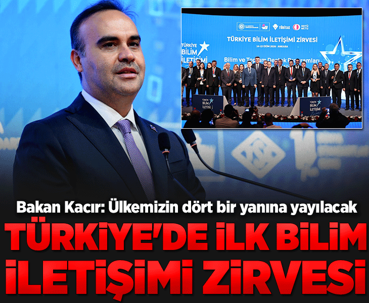 İlk Türkiye Bilim İletişimi Zirvesi düzenlendi! Bakan Kacır: Ülkemizin dört bir yanına yayacağız
