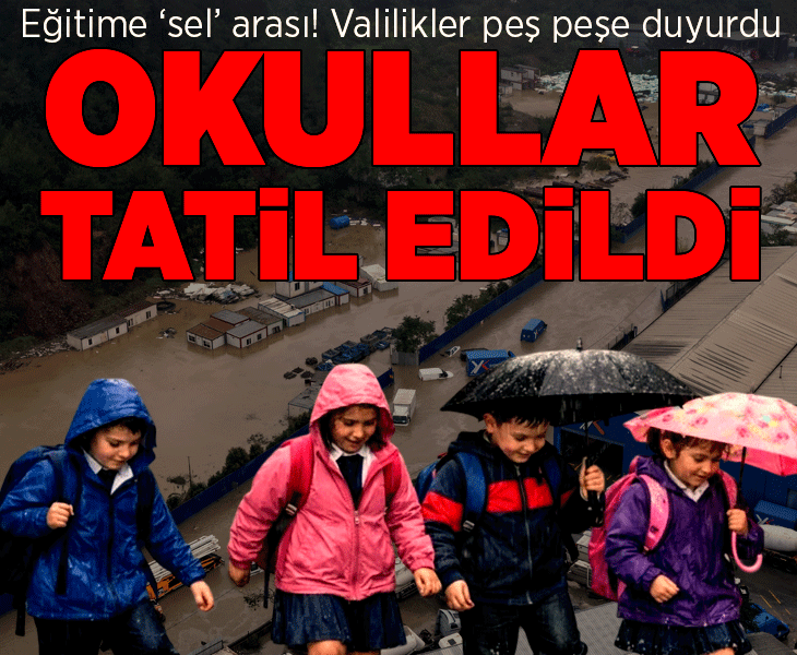 Son dakika... İstanbul'da okullar yarın da tatil edildi