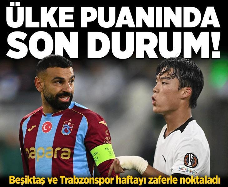 Beşiktaş ve Trabzonspor kazandı! UEFA ülke puanı güncellendi