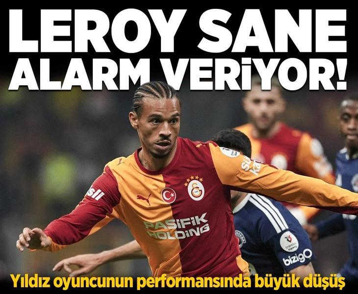 Galatasaray&amp;#x27;da Leroy Sane sorgulanıyor! Düşüşü dikkat çekti