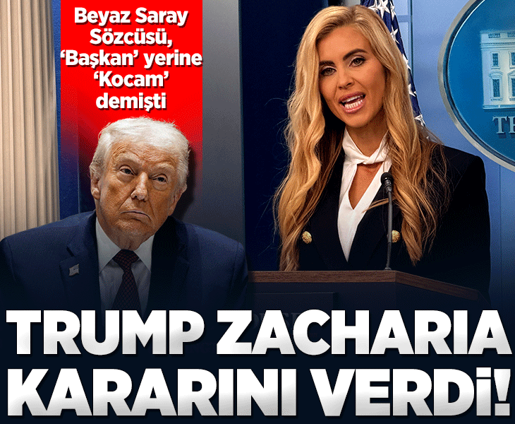 Trump kendisine 'Kocam' diyen Beyaz Saray Sözcüsü Katie Zacharia hakkında kararını verdi