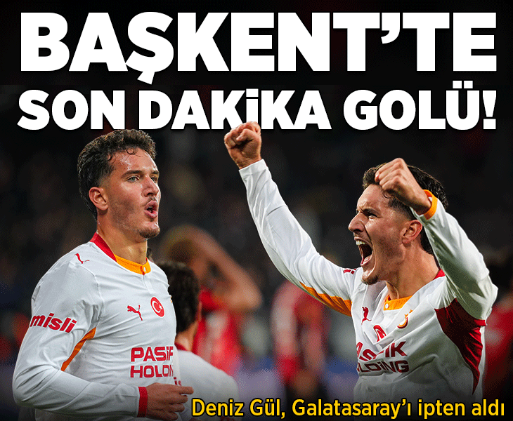 Galatasaray, Gençlerbirliği deplasmanında 3 puanı son dakikalarda aldı!