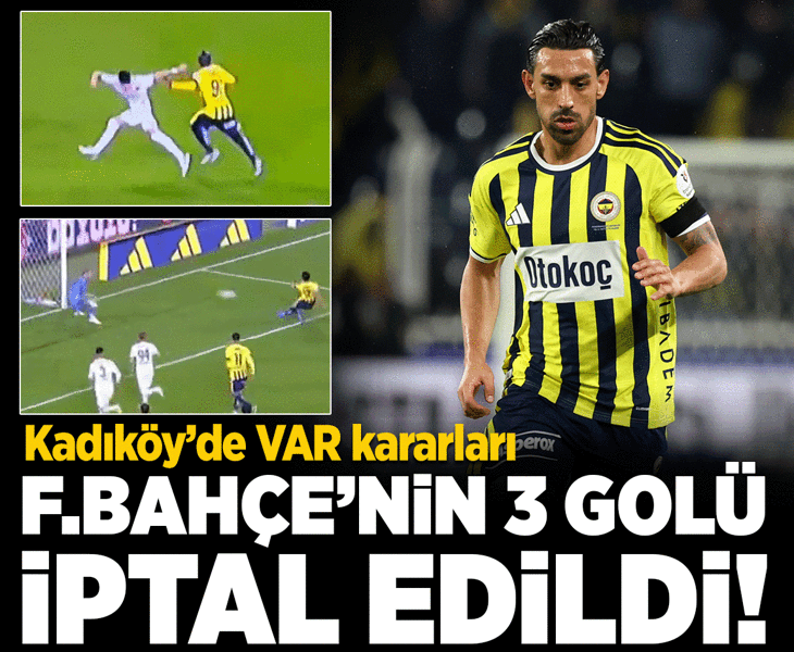 Fenerbahçe-Alanyaspor maçında ilginç anlar! İrfan Can Kahveci'nin 3 golü iptal edildi