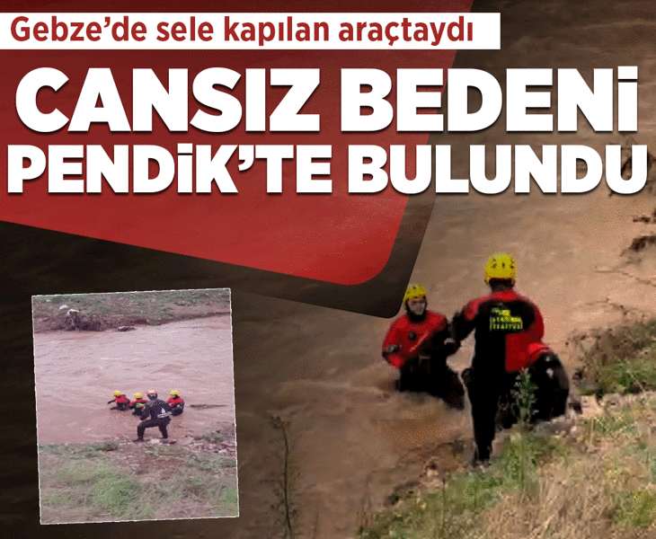 Gebze'de sele kapılan araçtaydı... Fatih Demirtaş'ın cansız bedeni Pendik'te bulundu
