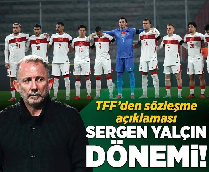 A Milli Takım'da Sergen Yalçın dönemi! TFF'den sözleşme açıklaması