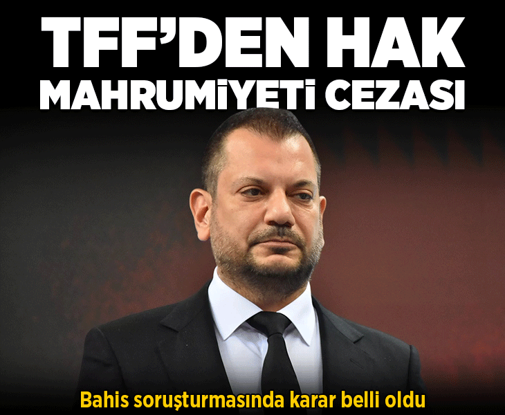 TFF'den Trabzonspor Başkanı Ertuğrul Doğan'a 45 gün hak mahrumiyeti cezası!