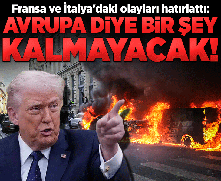 Trump: Kendilerine çeki düzen vermezlerse Avrupa diye bir şey kalmayacak