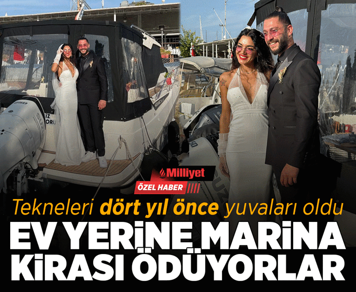 Ev yerine, marina kirası ödüyorlar! Tekneleri dört yıl önce yuvaları oldu