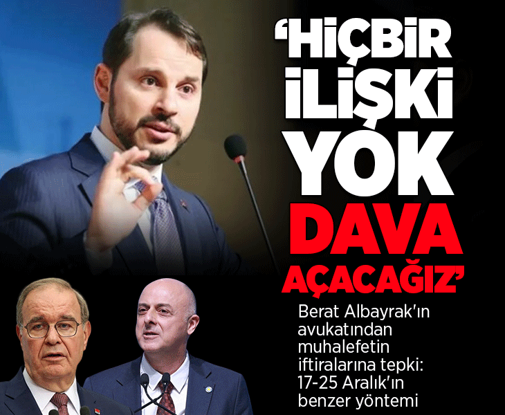 Berat Albayrak'ın avukatından muhalefetin iftiralarına sert tepki: Dava açacağımızı kamuoyuna sunarız