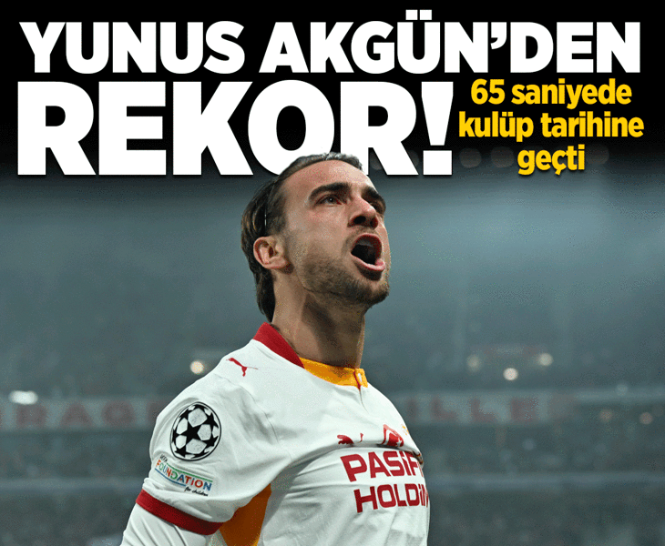 Galatasaray'da Yunus Akgün perdeyi açtı! 65 saniyeyle kulüp tarihine geçti