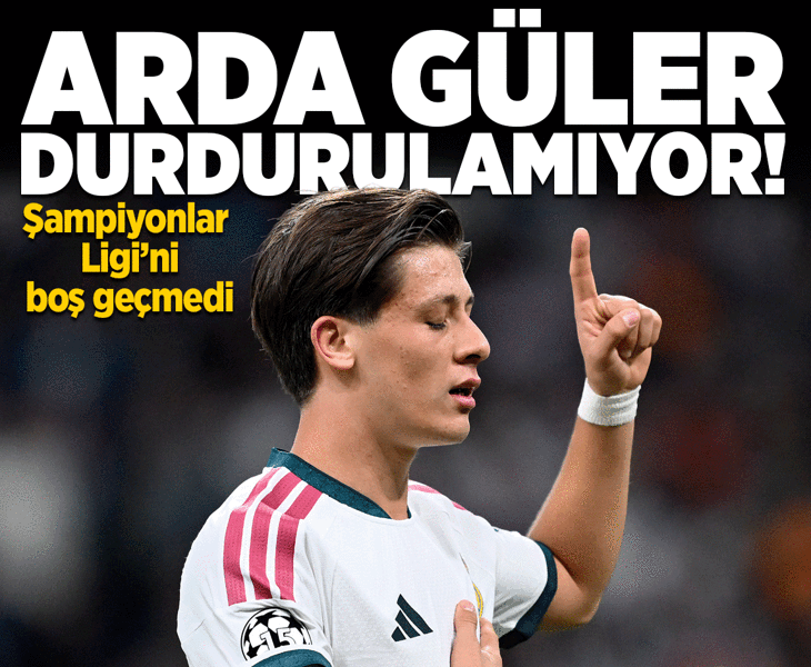 Arda Güler yine sahne aldı! Milli futbolcu Şampiyonlar Ligi'nde de golünü attı
