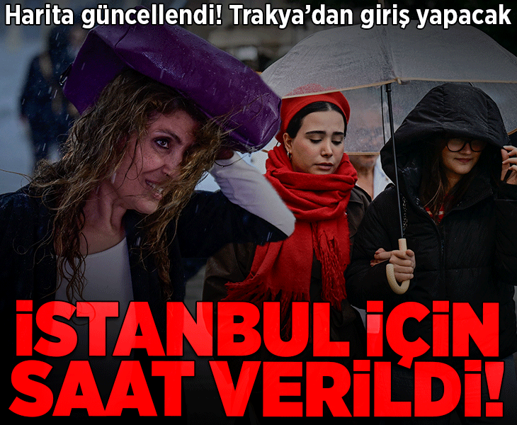 Son dakika…. Meteoroloji haritayı güncelledi! Yarın akşama dikkat: İstanbul dahil kritik uyarı