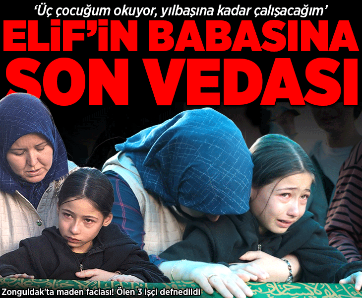 Maden ocağında hayatını kaybeden 3 işçi son yolculuğuna uğurlandı! Geride acı hikayeler bıraktı