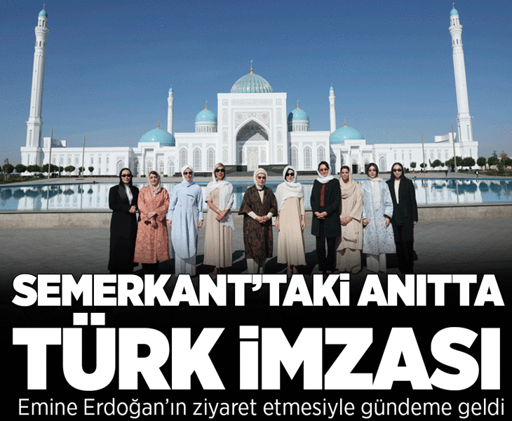 Semerkant’taki anıtta Türk imzası
