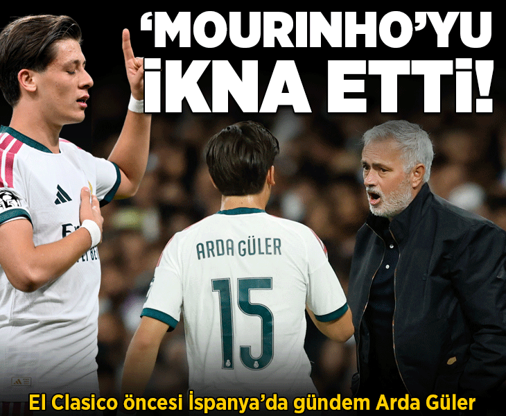 Barcelona ile Real Madrid arasındaki El Clasico öncesi İspanya'da gündem Arda Güler! 'Mourinho'yu ikna etti'