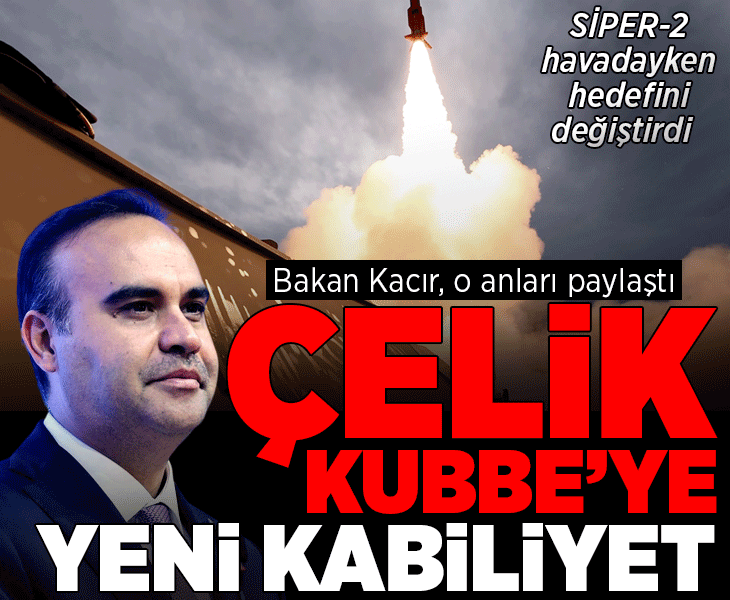 Bakan Kacır, o anları paylaştı; Siper-2 hedefi tam isabetle vurdu