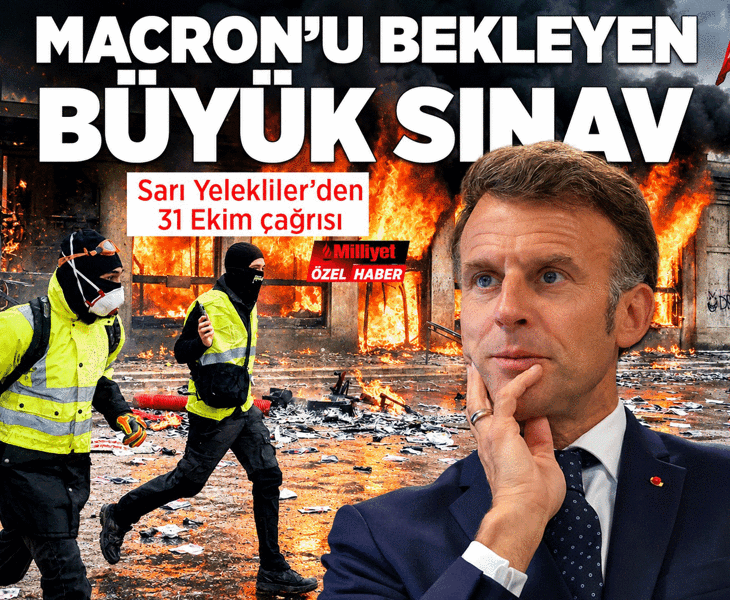Son dakika... Macron'u bekleyen büyük sınav! Fransa'da Sarı Yelekliler'den 31 Ekim çağrısı