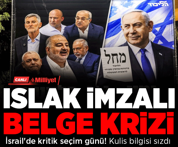 İsrail'de kritik seçim günü! Netanyahu mu Eisenkot mu? Kulis bilgisi sızdı: 'Islak imzalı belge krizi'