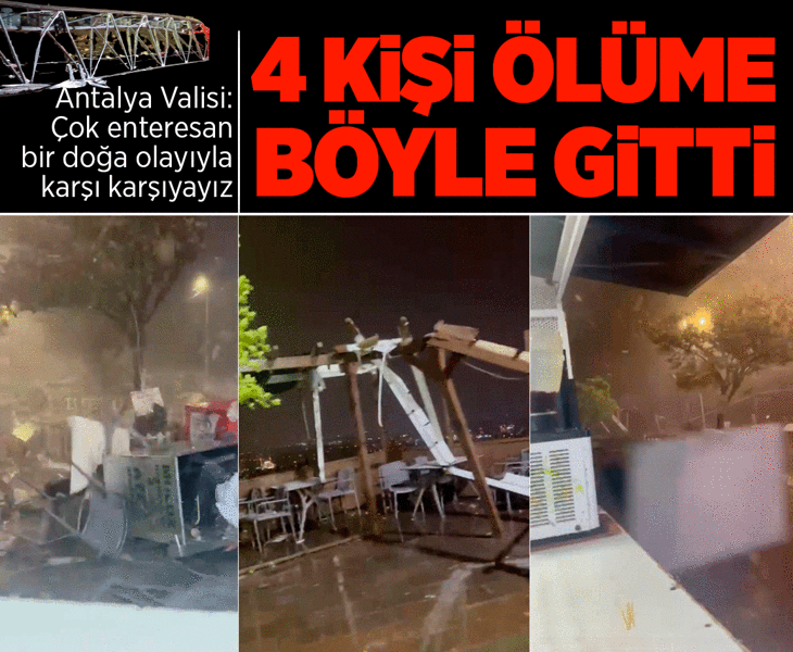 Antalya'da hortum faciası! İşçilerin kaldığı konteynerler savruldu; 5 ölü, 1 yaralı