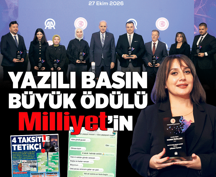 Yazılı basın büyük ödülü Milliyet’in