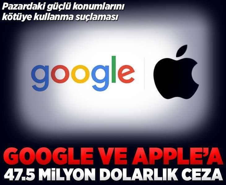 Güney Kore'den Google ve Apple'a 47.5 milyon dolarlık ceza