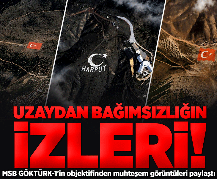 MSB böyle paylaştı: GÖKTÜRK-1'in objektifinden Anadolu!