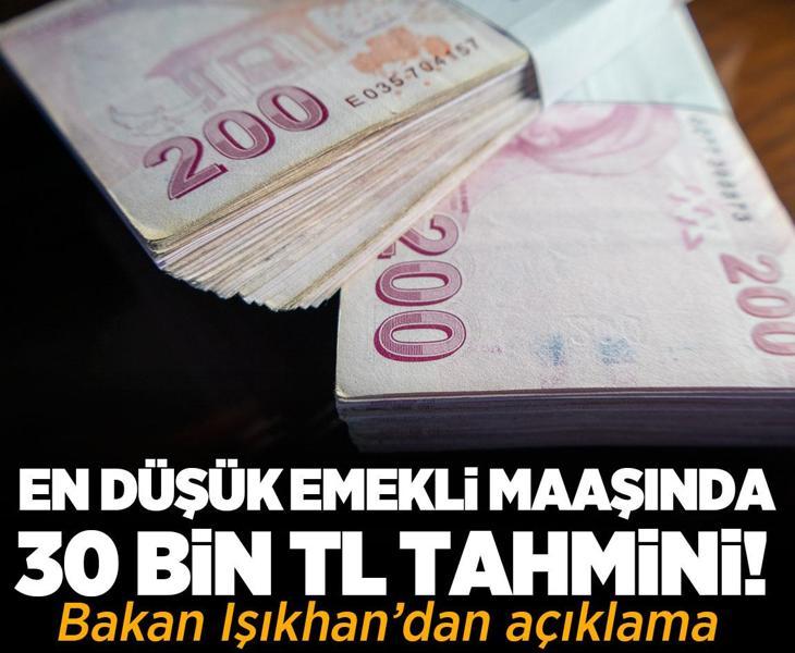 En düşük emekli maaşında 30 bin TL tahmini! Bakan Işıkhan açıkladı: Adaletli ve hakkaniyetli dağıtacağız