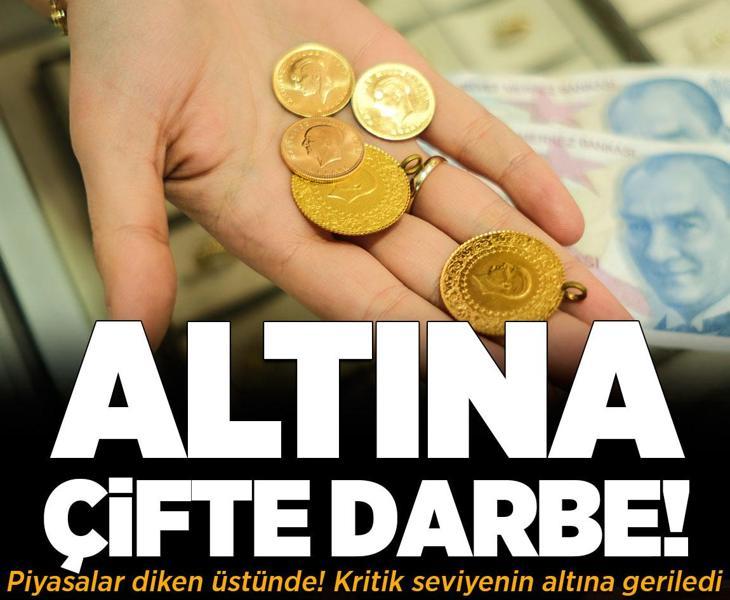 Altına çifte darbe! Kritik seviyenin altına geriledi