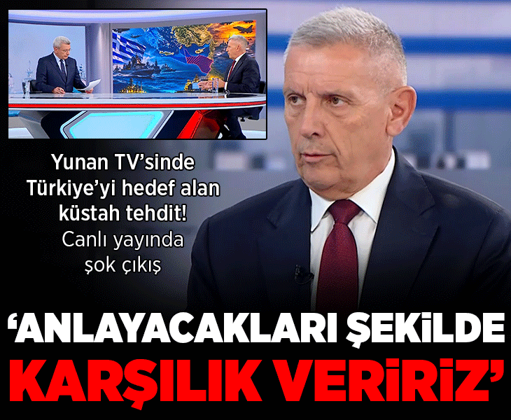 Yunan TV'sinde Türkiye'yi hedef alan küstah tehdit! Canlı yayında şok çıkış: 'Anlayacakları şekilde karşılık veririz'