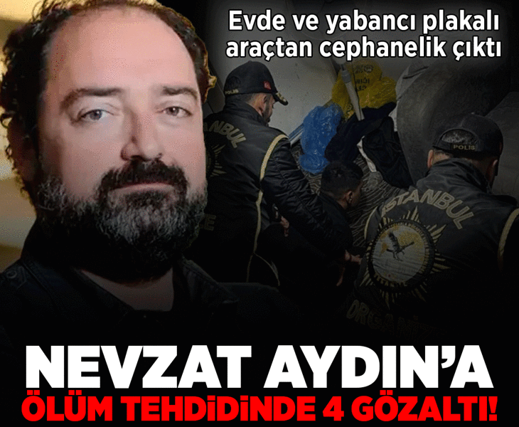 İş insanı Nevzat Aydın'ı tehdit eden şebekeye operasyon: 4 şüpheli yakalandı, cephanelik ele geçirildi