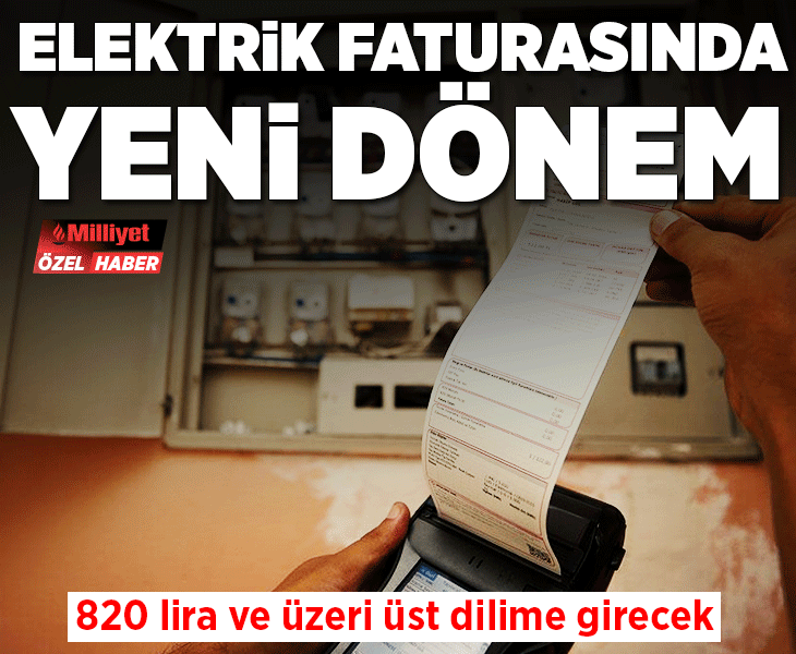 2027 yılında elektrik faturasında yeni dönem başlıyor! 820 lira ve üzeri üst dilime girecek