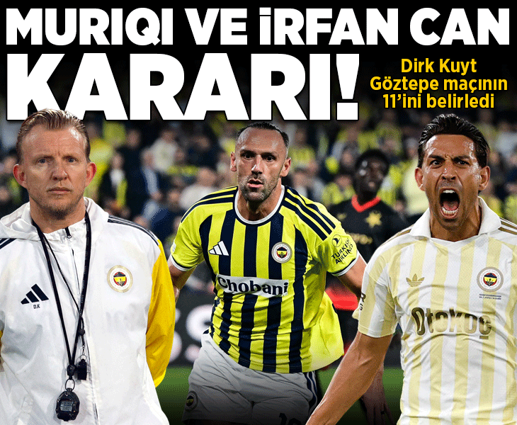 Fenerbahçe'de Dirk Kuyt, Göztepe maçının 11'ini belirledi! İrfan Can Kahveci ve Vedat Muriqi kararı