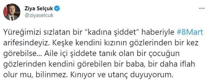 Bakan Selçuktan Samsunda bir kadının darbedilmesine tepki