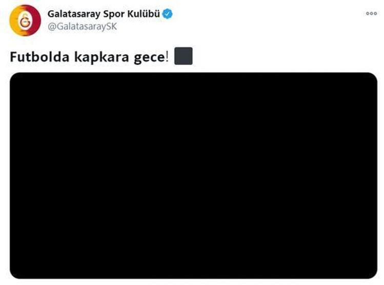 Galatasaraydan Fenerbahçe - Başakşehir maçı sonrası olay paylaşım