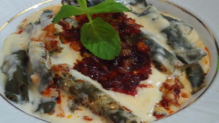 Malatyanın Padişah yemeği kiraz yaprağı sarması tescillendi