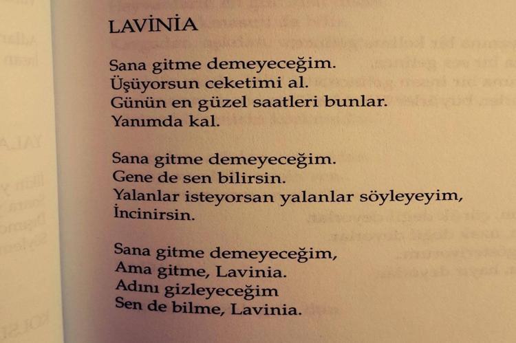 Özdemir Asafın Lavinia şiirinin gizli hikayesi