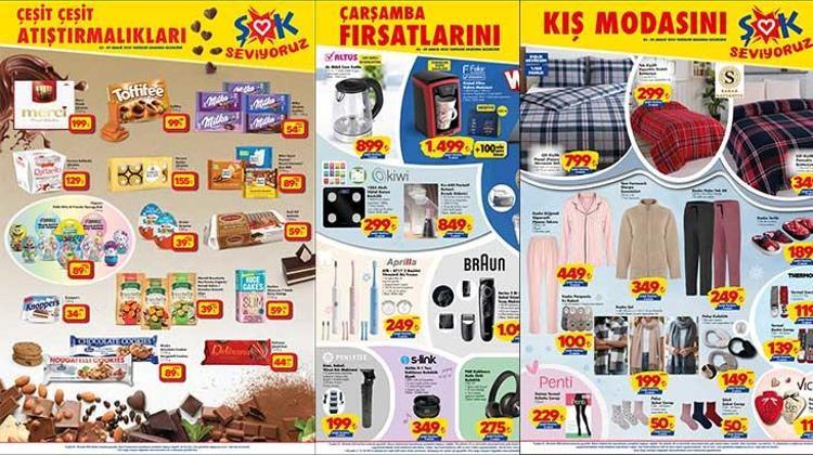 6-9 ARALIK ŞOK HAFTA SONU KATALOĞU | ŞOK 3-9 Aralık Haftanın Fırsatları aktüel kataloğunda hangi ürünler satışa çıktı? Tefal Dik Süpürge, Buhar Kazanlı Ütü, Çamaşır Makinesi, On Ayakkabı Çeşitleri...